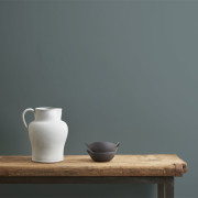 Cambrian Blue Wall Paint_White and Black pot